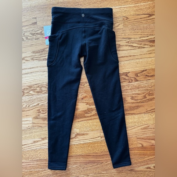 NWT Athleta Girls Polartec Stash Tight in black, size Large / 12. đź–¤ - Picture 6 of 9